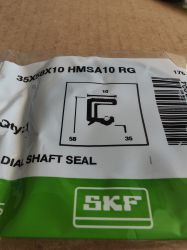 СЕМЕРИНГ HMSA10 RG (ASW) 35x58x10 SKF/Sweden