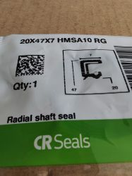 Oil seal HMSA10 RG (ASW) 20x47x7 SKF/Sweden