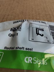 Oil seal HMSA10 RG (ASW) 20x40x7 SKF/Sweden