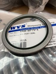 Шарнирен чистач VAW 60x75x4 PU95 + студеновалцувана стомана WYS, Komatsu 07145-00095