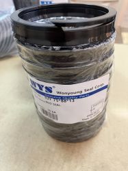 Hydraulic rod seal kit IUY 75x88x13 NBR85 + PA(Polyamide) + MoS₂+Y7116 WYS/Korea, up to 300 bar, Komatsu 707-51-75030, 707-51-75211
