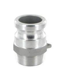 3/4" Type F Aluminum Camlock Male Coupler with BSPT male thread 3/4" MCC/Germany