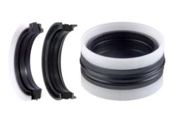 Hydraulic piston seal TPS/G 100x86x22.5 NBR+TPE+POM up to 350  bar GUARNITEC/Italy, TPS/G 9513, TPS/G 393338