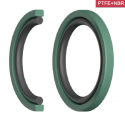 Hydraulic piston seal  PG-55  55x44x4.2 PTFE+ bronze+NBR70 до 400 bar KVK /China
