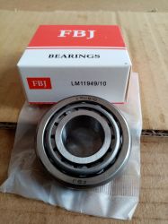 Bearing  LM11949/LM11910 ( 19.05X45.237X15.494 ) FBJ, Agco 330255X1,70327527; CASE 6518115R91,651814R1; CNH 83910704,83910705,83992410 ;Ford 204E1216A,81708395,8A1217B,D5NN1217A; GREAT PLAINS 822-045C,822-050C; John Deere JD8188,JD8226,JD8906; Massey Ferg