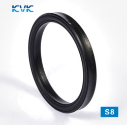 Hydraulic rod seal S8 53x63x7.5 NBR90/fabric NBR 250 bar KVK/China