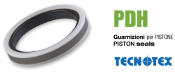 Хидравлично уплътнение за бутало PDH 107 63x48x11 NBR/PTFE+Bronze/POM heavy duty  до 600 bar GUARNITEC/Italy