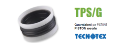 Hydraulic piston seal  TPS/G 25x17x13.5x3.2 NBR+TPE+POM до 350  bar GUARNITEC/Italy