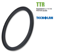 Hydraulic piston seal TTR 50x34.5x6.3 PU92+NBR70 up to 400 bar GUARNITEC/Italy