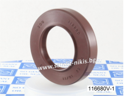 Oil seal TCV (122) 12.7x25.4x6.35/6.85 Viton SOG/TWW , for hydraulic pumps,motors and hydrodynamic couplings