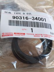 Oil seal  UES-S  34x41x9/21.5 RB NBR TOYOTA MOTOR CORPORATION/Japan , for transmission of TOYOTA 90316-34001