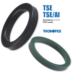 Hydraulic rod seal TSE AI 56x71x11.5 NBR+fab.NBR+POM up to 400 bar GUARNITEC/Italy
