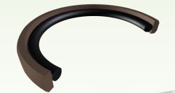 Hydraulic piston seal GER 0500  50x39x4.2 PTFE+ bronze+NBR70 up to 600 bar GUARNITEC/Italy