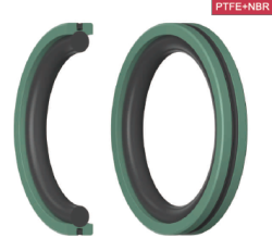 Hydraulic piston seal CQ 95x79.5x6.3  PTFE + bronze + NBR70 400 bar KVK /China 
