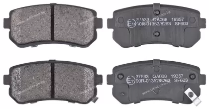 A.B.S.  37533  Brake Pad Set, disc brake for rear axle of Hyundai,Kia,583022SA1,583022SA30