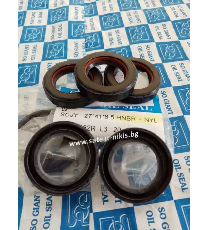 Семеринг SCJY 27x41x8.5 Nylon + HNBR CHO/TW , за кормилна рейка 