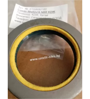Семеринг  COMBI 58x82x16 NBR KDIK/China , за диференциал  на CARRARO 139420, CASE IH 1966194C1,5194224 , CLAAS 6000105275,  JOHN DEERE ER139420,RE195989,	 MASSEY FERGUSON 061320R1,3789575M1, RENAULT 6000105275