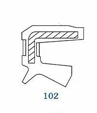 Oil seal  ASOF (102) 45x52x4 NBR SOG/TW