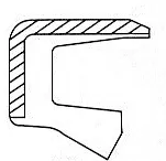 Oil seal  BOF (202) 38.1x47.63x4.78 NBR SOG/TW, for differential of DAF 815139