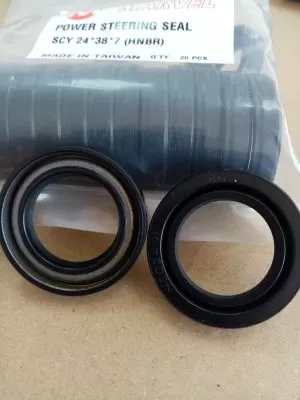 Oil seal  SCY 24x38x7 HNBR MARVEL/TW , for steering for  MITSUBISHI CARISMA (DA) (1995-2006), MITSUBISHI PAJERO PININ (1998-2006), MITSUBISHI SPACE STAR (DG0) (1998-2004), SEAT CORDOBA (6L2) (2002-2009), SEAT IBIZA III (6L1) (2002-2009), SKODA FABIA I (19