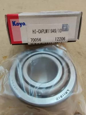 Лагер LM11949/LM11910 ( 19.05X45.237X15.494 ) KOYO/Japan, Agco 330255X1,70327527; CASE 6518115R91,651814R1; CNH 83910704,83910705,83992410 ;Ford 204E1216A,81708395,8A1217B,D5NN1217A; GREAT PLAINS 822-045C,822-050C; John Deere JD8188,JD8226,JD8906; Massey 
