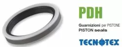 Hydraulic piston seal  PDH-131  150x127x15.5/16 NBR/PTFE+Bronze/POM up to 600 bar heavy duty GUARNITEC/Italy, CATERPILLAR A04601315,HITACHI 4171492,KOMATSU 707-44-15080,707-44-15150,707-44-15180,707-44-15190,VOLVO 2046-02720,9562-11500
