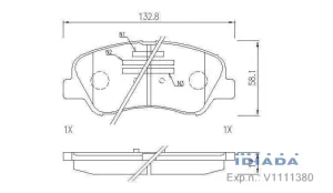 Комплект накладки FRIXA предни дискови FPH35