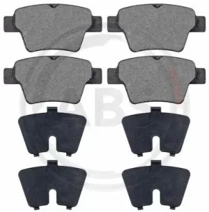 A.B.S. 37475 комплект спирачно феродо, дискови спирачки за задна ос на Citroen, Peugeot