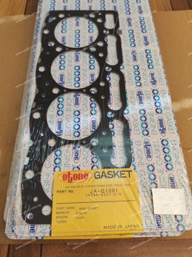 Cylinder head gasket JA-G1001 STONE/Japan , за двигател Kubota 16394-0331-0, 16394-0331-3