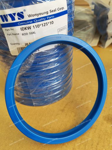 Hydraulic rod seal IDKW 110x125x10 PU92 WYS/Korea, up to 350 bar, high temperature, from -35 to +130 C