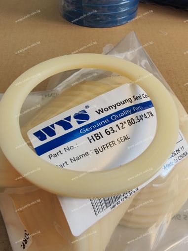 Buffer seal HBI 63.12x80.34x4.78 PU95 WYS/Korea, up to 350 bar, Caterpillar 3Y-8949