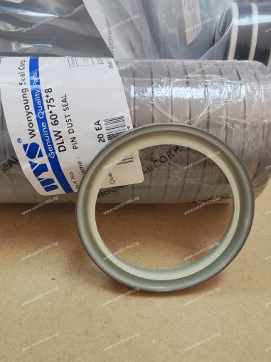 Метален чистач DLW 60x75x8 PU95 + студеновалцувана стомана WYS, KOMATSU 203-70-33210,416-09-11110