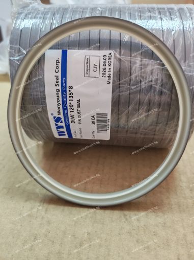 Metal-clad wiper DLW 120x135x8 PU95 + SPCC WYS, KOMATSU 421-09-11350