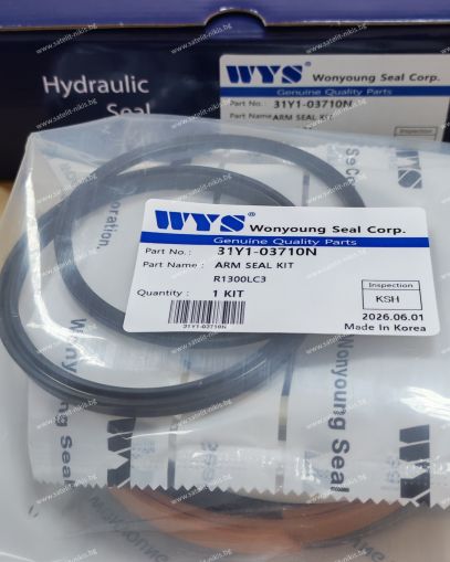 Repair kit seals 31Y1-03710N WYS/Korea for the boom of a Hyundai R1300LC,R130LC,R130LC-3 excavators