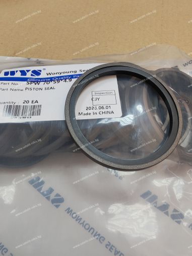 Hydraulic piston seal SPW 70x59x4.9 PTFE + NBR WYS/Korea, Komatsu 07161-10070,707-44-70070