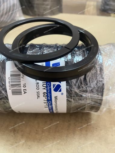 Hydraulic rod seal kit IUY 70x83x13 NBR85 + PA(Polyamide) + MoS₂+Y7116 WYS/Korea, up to 300 bar, Komatsu 707-51-60030, 707-51-60060, 707-51-60211