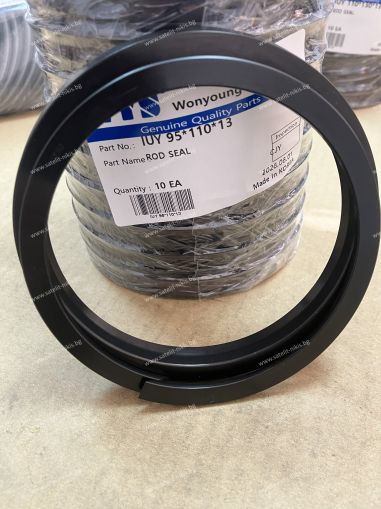 Комлект хидравличен уплътнител за прът IUY 95x110x13 NBR85 + PA(Polyamide) + MoS₂+Y7116 WYS/Korea, до 300 bar, Komatsu 707-51-95030,707-51-95211
