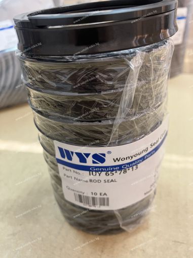 Комлект хидравличен уплътнител за прът IUY 65x78x13 NBR85 + PA(Polyamide) + MoS₂+Y7116 WYS/Korea, до 300 bar, Komatsu 707-51-65030, 707-51-65211