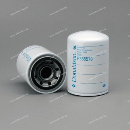 Маслен  филтър  Donaldson P555570 ,AG CHEM EQUIPMENT 1R0713,CATERPILLAR	1W2638,DYNAPAC 752091,FORD 1R0713,GROVE	9N5570,HINO 349261041A,JOHN DEERE	AT79590,MERCEDES-BENZ	3762701098,RENAULT VI 5000816061,VOLVO 11939766,WHITE 9N5570