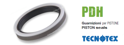 Hydraulic piston seal PDH 116  90x75x10.5/11 NBR/PTFE+Bronze/POM heavy duty  up to 600 bar GUARNITEC/Italy  , KOMATSU 707-44-90070,VOLVO 9562-10900
