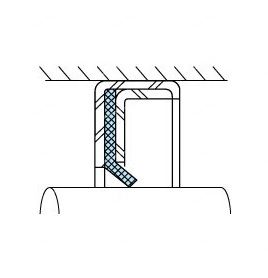 Семеринг  VAJ 53.98x67.5x6.35 мед + PTFE Marvel,  KOMATSU 6162-13-6440