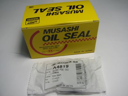 Oil seal AS 27x43x9 L NBR Musashi A4819, camshaft of Acura,Honda,Rover OEM 91203 PG6 003