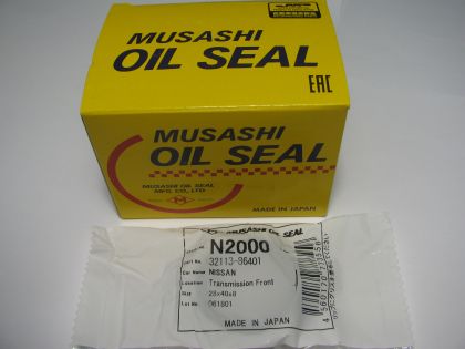 Семеринг AS 28x40x8 Musashi N2000, скоростна кутия - първичен вал на Nissan OEM 32113-86401