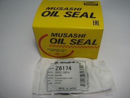 Oil seal AS 28x50x8 NBR Musashi Z6174, transmission of  Suzuki OEM 09283-28014