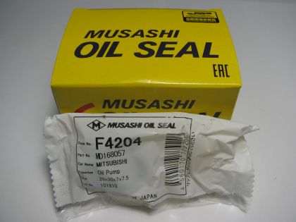 Семеринг AS 20x30x7/7.5 R NBR Musashi F4204, маслена помпа на Mitsubishi OEM MD168057