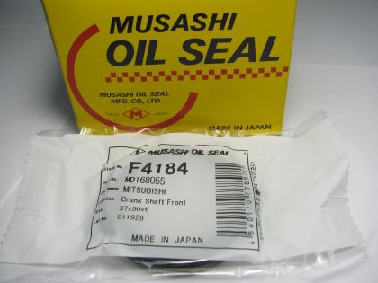 Oil seal AS 37x50x6 R NBR Musashi F4184, crankshaft of  Mitsubishi ОЕМ MD168055