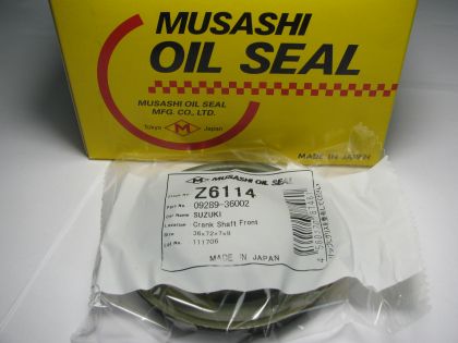 Семеринг YDS-5S 36x72x7/9 Musashi Z6114, колянов вал преден на Suzuki OEM 09289-36002