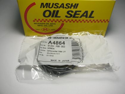Oil seal UES-9 40x56x9/12.5 W NBR Musashi A4864, transfer case,differential of Honda OEM 91201 P6R 003