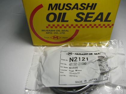 Семеринг ASOF 40x62x10 NBR Musashi N2121, задна полуос на Nissan OEM 43232-21000