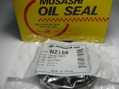 Oil sealBS 40x75x12 R NBR Musashi N2158,  differential of  Nissan ОЕМ 38189-Y0810